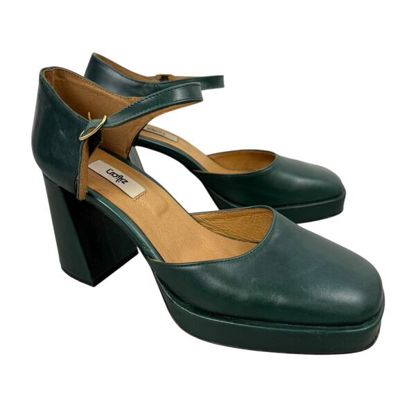 Zilian Shoes - Zilian Shoes Womens EU 40 US 9-9.5 GReen Heeled Mary Jane Academia Preppy